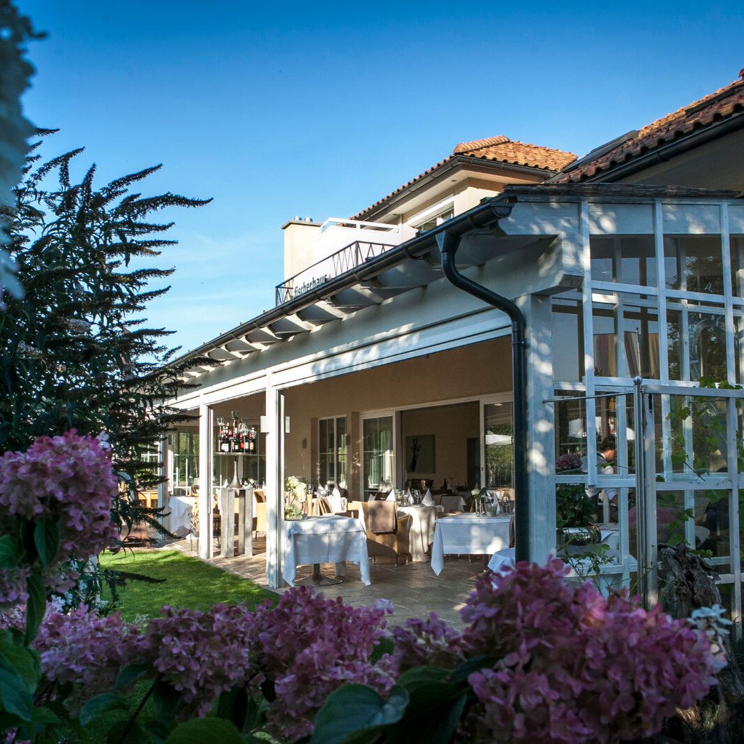 Restaurant Fischerhaus in Moosburg nahe dem Wörthersee mit Gartenterrasse